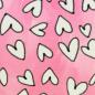 Preview: Baumwoll Jersey Funny Dogs Kombistoff Herzen auf Rosa